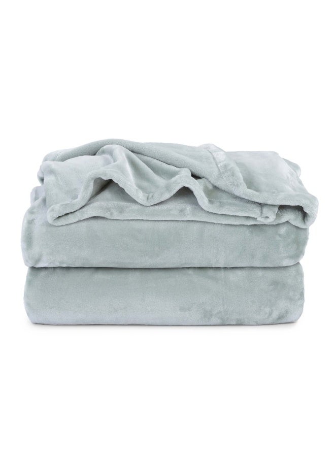 Ultra Plush Blanket 220X240cm-Moss