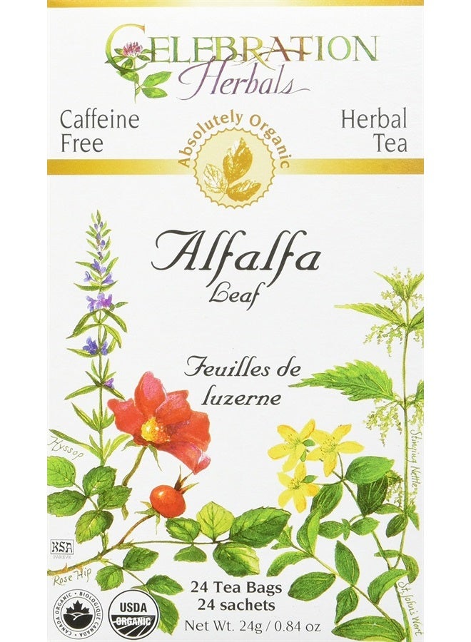 CELEBRATION HERBALS Alfalfa Leaf Tea Organic 24 Bag, 0.02 Pound
