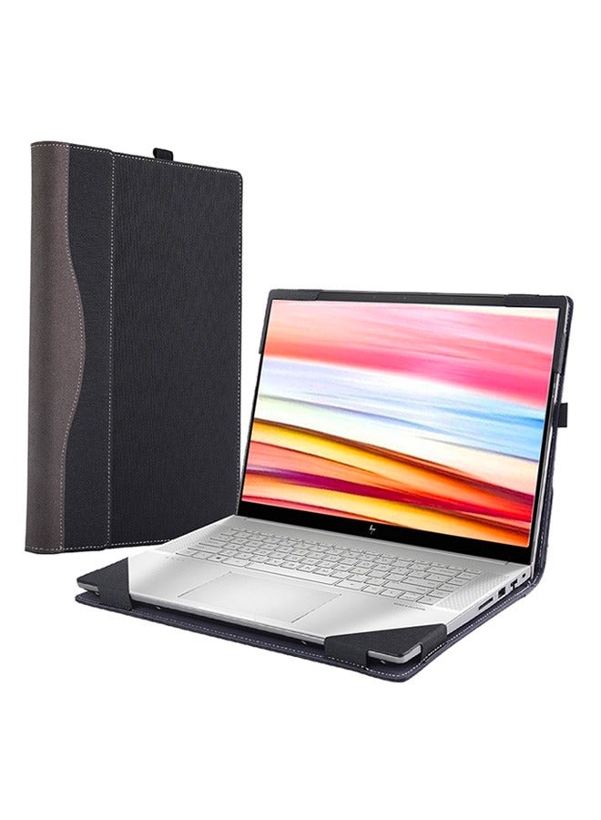 Laptop Case Cover for Hp Laptop 15-dy 15-dw 15-ef 15.6 inch [Do Check Model] Notebook Sleeve Computer Bag Ultrabook Protective PU Leather Shell with Heat Dissipation Hole