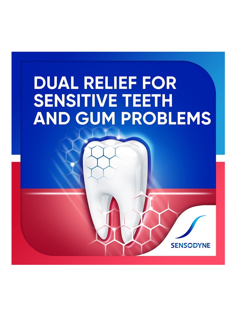 Sensodyne Sensitivity & Gum Whitening Toothpaste, Toothpaste for Sensitive Teeth & Gum Problems, 3.4 Ounces