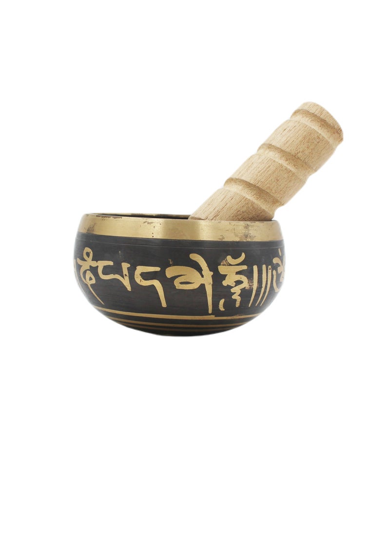 Nepal Traditional Buddhist Musical Bowl W/t Stick 10 X 6 cm
