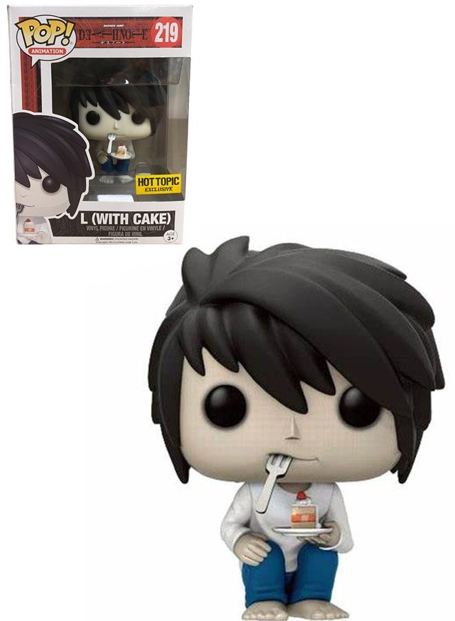 Funko Pop Figure Death Note Light Ryuk L with Cake #219 Vinly Figure Action Figure Toys Gifts for Children
