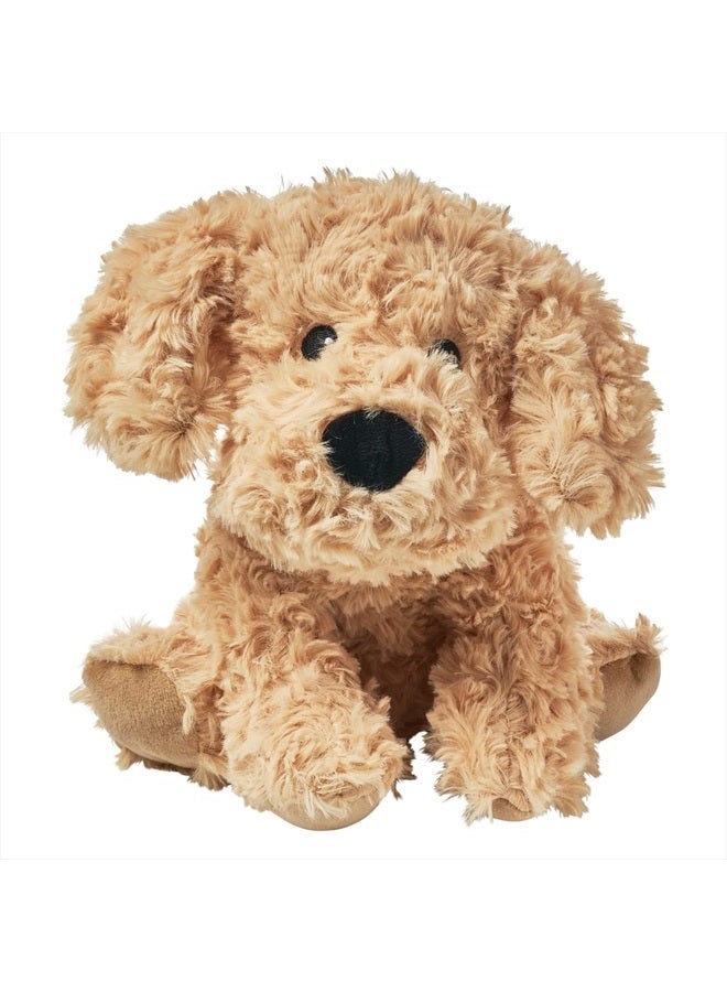 Warmies Golden Dog Heatable and Coolable Weighted Pet Stuffed Animal Plush - Comforting Lavender Aromatherapy Animal Toys