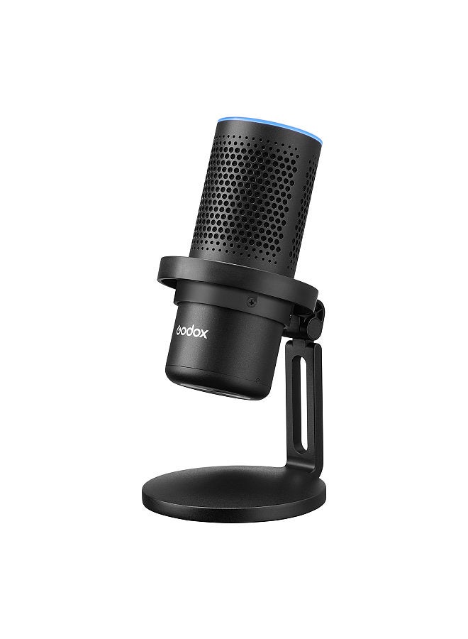 EM68 Professional USB Cardioid Microphone Mini Desktop Recording Mic with RGB Breathing Light One-Button Mute for Gaming Video Conference Live Stream Vlog Recording