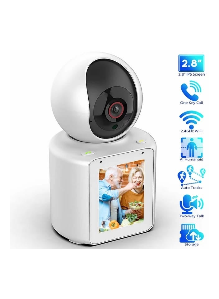 Full HD WIFI Video Calling PT Camera With One-Click Call Anthropomorphic Detection And Infrared Night Vision By Mobile APP