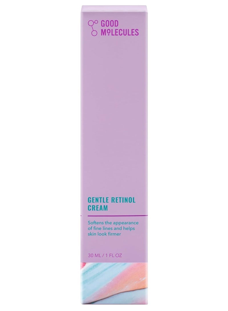 Good Molecules Gentle Retinol Cream - Night Cream with Retinol and Bakuchiol - Fine Lines, Hyperpigmentation - Anti-Aging Skincare for Face