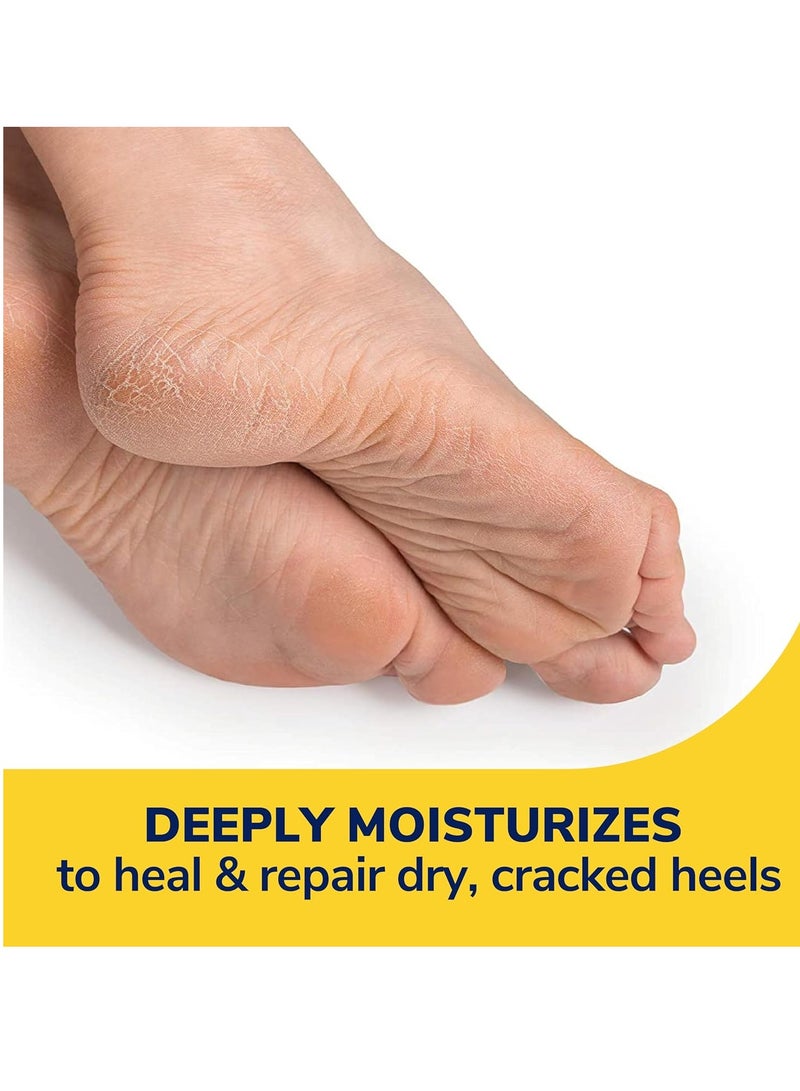 Dr. Scholl's Severe Cracked Heel Repair Restoring Balm 2.5oz, with 25% Urea for Dry, Cracked Feet, Heals and Moisturizes for Healthy Feet