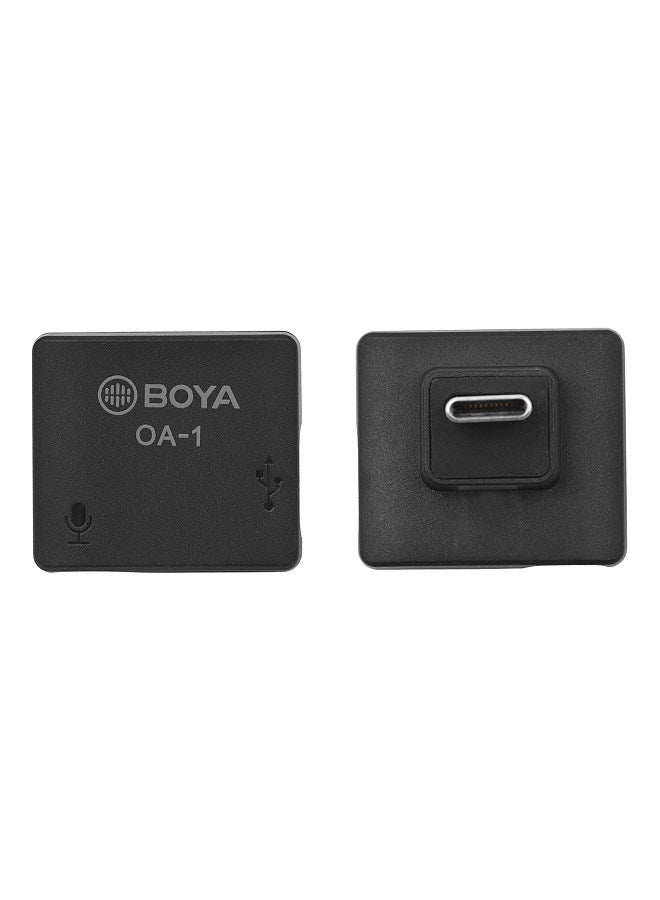 OA-1 Mini Audio Adapter with 3.5mm TRS Microphone Port Type-C Charging Port Replacement for DJI OSMO Action