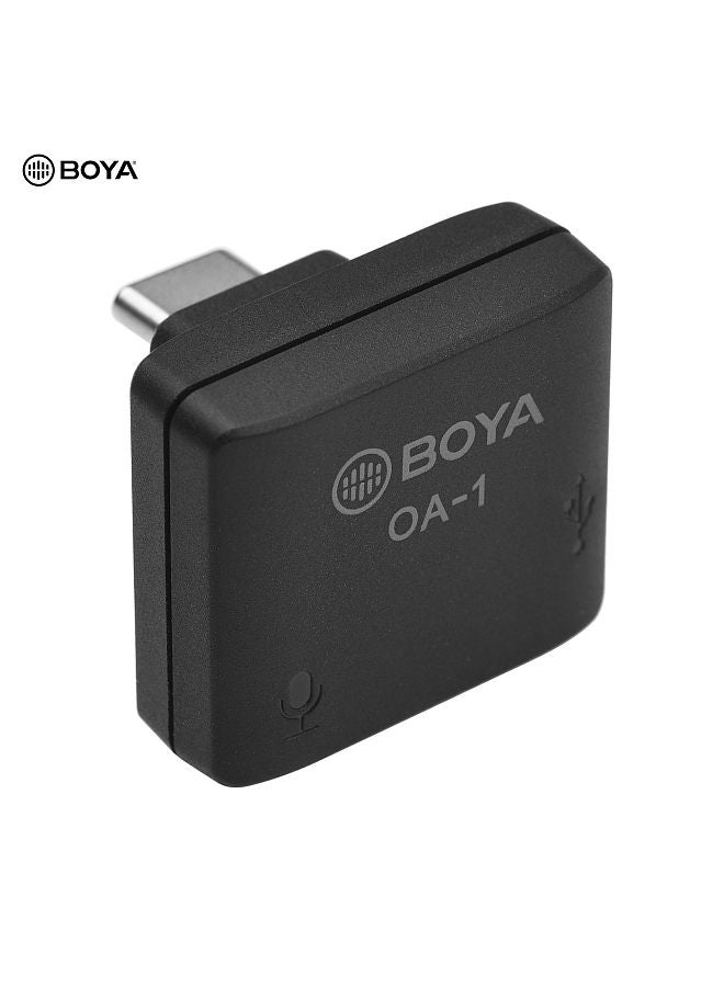 OA-1 Mini Audio Adapter with 3.5mm TRS Microphone Port Type-C Charging Port Replacement for DJI OSMO Action