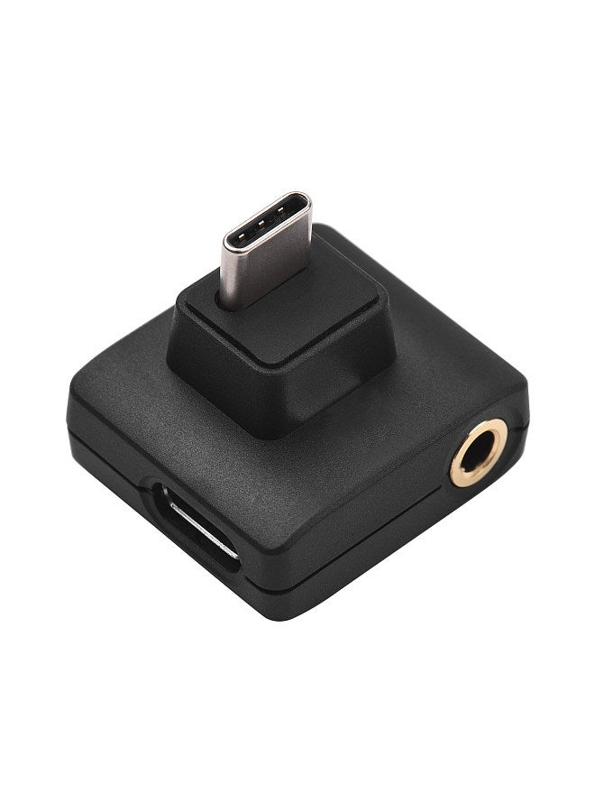 OA-1 Mini Audio Adapter with 3.5mm TRS Microphone Port Type-C Charging Port Replacement for DJI OSMO Action
