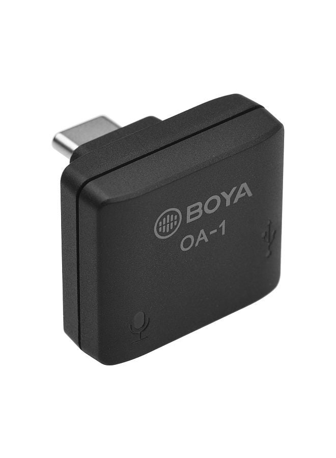 OA-1 Mini Audio Adapter with 3.5mm TRS Microphone Port Type-C Charging Port Replacement for DJI OSMO Action