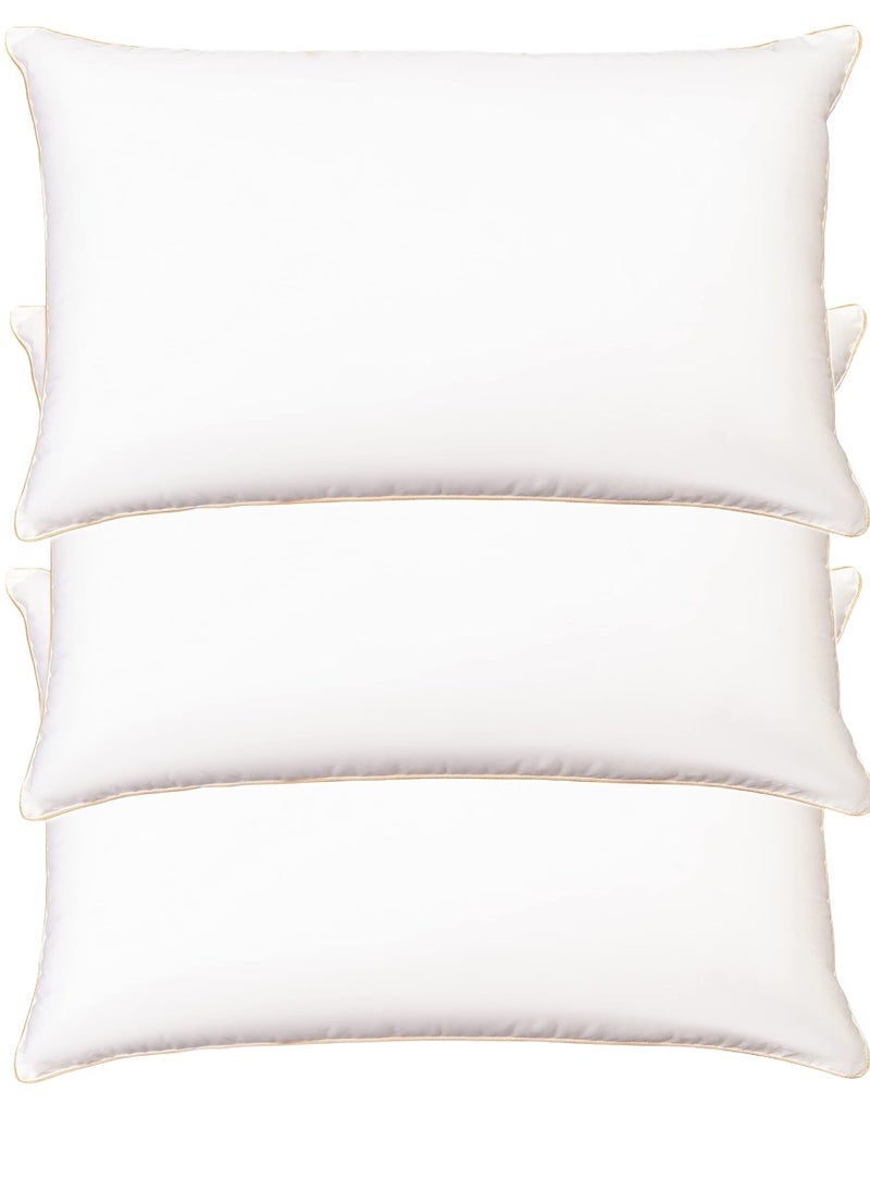 3 Piece Pack Single Piping Pillow Cotton 50x70cm Made in Uae
