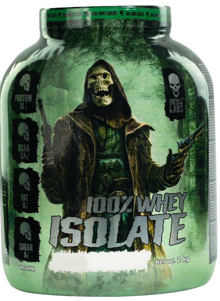 Skull Labs Whey Isolate, 25g of Protein Per Serving, Supports Growth of Optimal Muscle Mass, Low Carb & Fat, Cookies and Cream, Flavor, 2 Kg