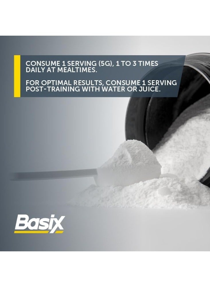 Basix L-Glutamine Powder 300g Unflavored 60 Serving