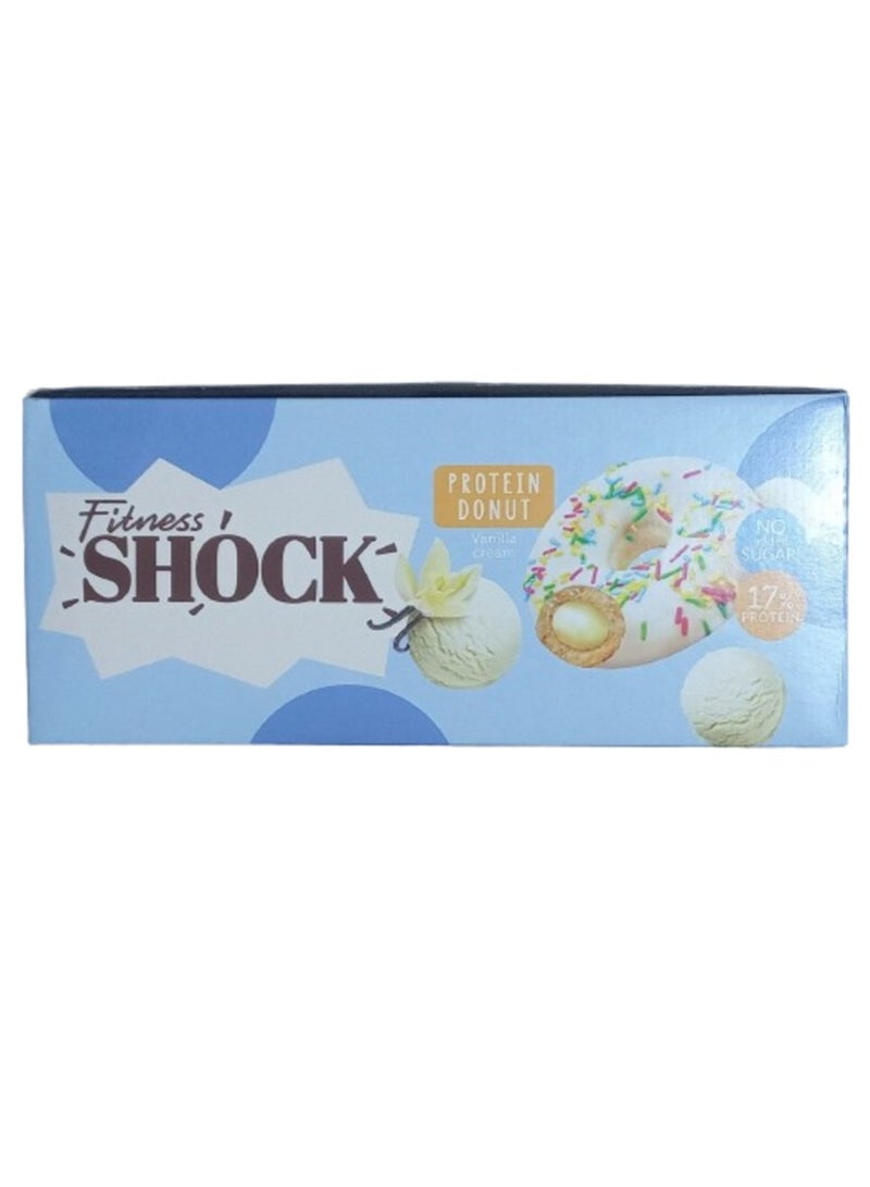 Fitness Shock Protein Donut Vanilla Cream Flavor 70g Pack of 9