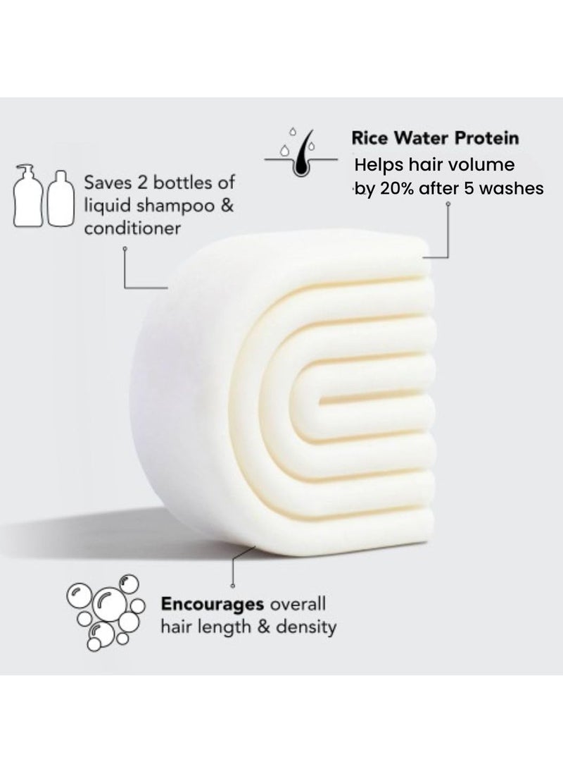 Kitsch Rice Water Protein Conditioner Bar for Hair & Strengthening | Made in US | Eco-Friendly Cleansing and Moisturizing Rice Conditioner Bar | Paraben Free | Sulfate free Conditioner, 2.7 oz