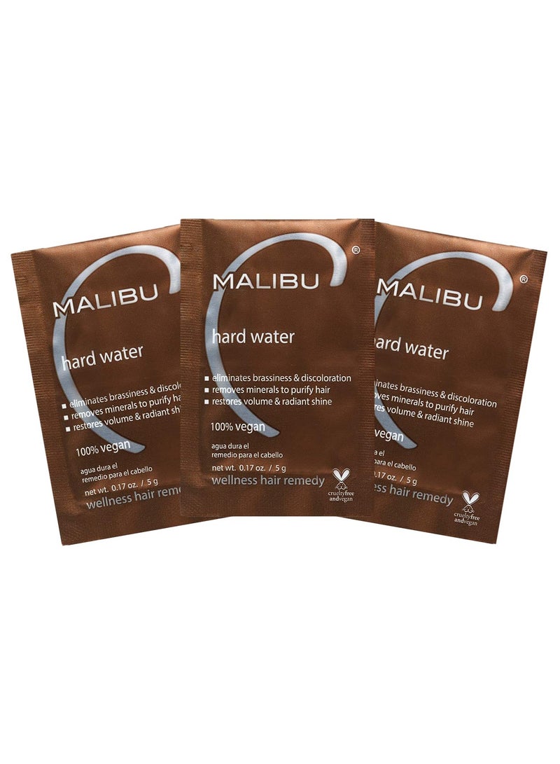 Malibu C Hard Water Wellness Hair Remedy - Removes Hard Water Deposits & Impurities from Hair - Contains Vitamin C Complex for Hair Shine + Vibrancy