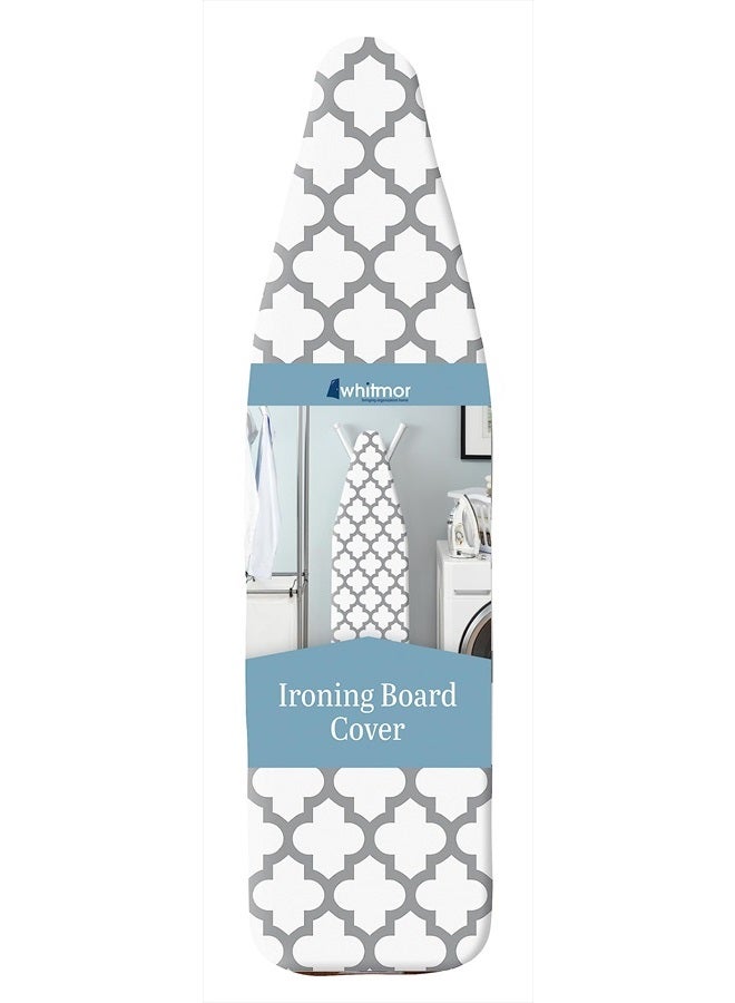 Deluxe Ironing Board Cover and Pad (Ironing board not included) - Medallion Grey