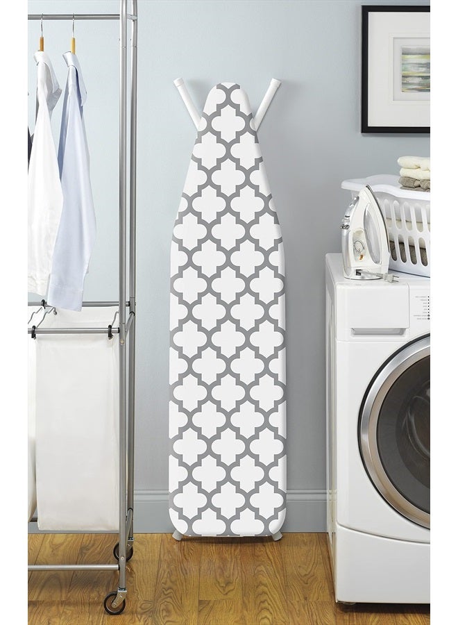 Deluxe Ironing Board Cover and Pad (Ironing board not included) - Medallion Grey