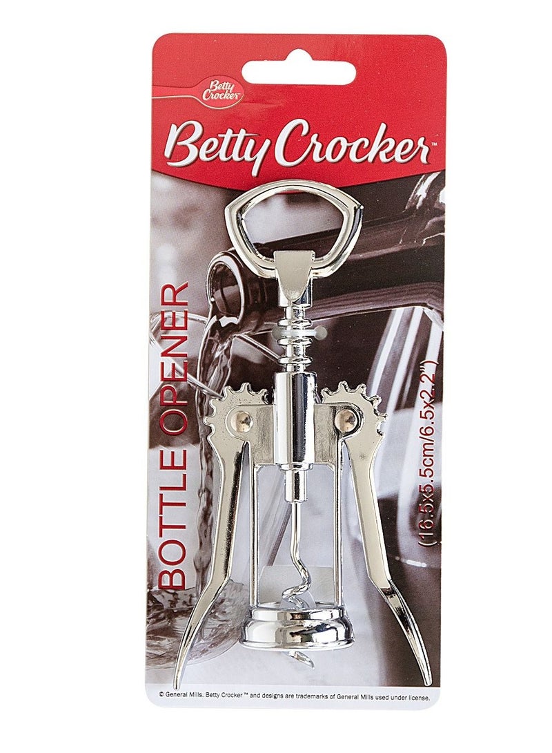 Betty Crocker Stainless Steel Wine & Bottle Opener 16.5x5.5cm