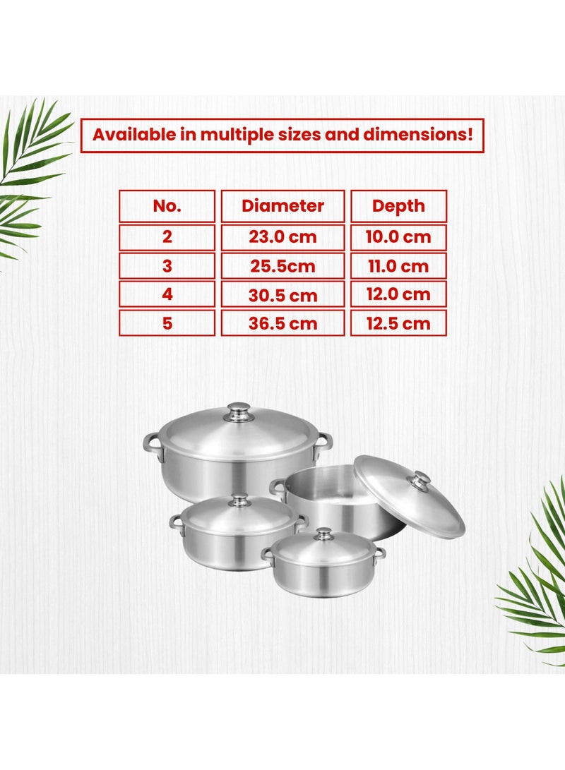 Sonex Imperial Set 2x6 Premium Cookware Bundle, Even Heating Distribution, Heavy Weight, High Quality Metal Finish, Durable Long Lasting Construction, Set of 5 (4,5.5,8.5,12.5,15.5) Ltr