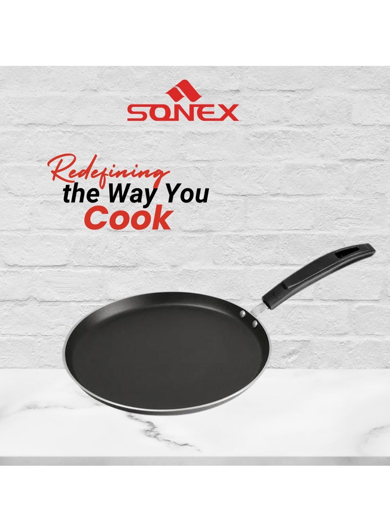 Sonex Elegant Hot Plate 32 Cm,Premium Non Stick Hot Plate, Ideal For Making Breakfast Recipes & More, Bakelite Heat Resistant Handle, Durable, Long Lasting Construction, Even Heating, Easy to Clean