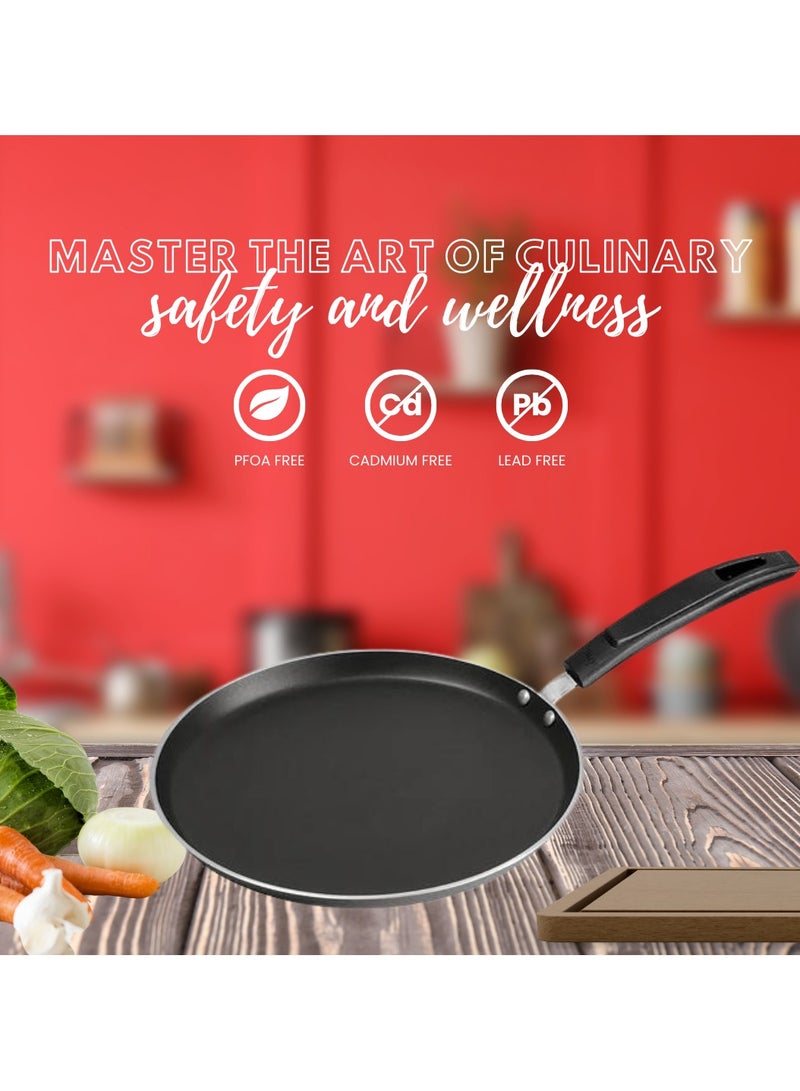 Sonex Elegant Hot Plate 32 Cm,Premium Non Stick Hot Plate, Ideal For Making Breakfast Recipes & More, Bakelite Heat Resistant Handle, Durable, Long Lasting Construction, Even Heating, Easy to Clean