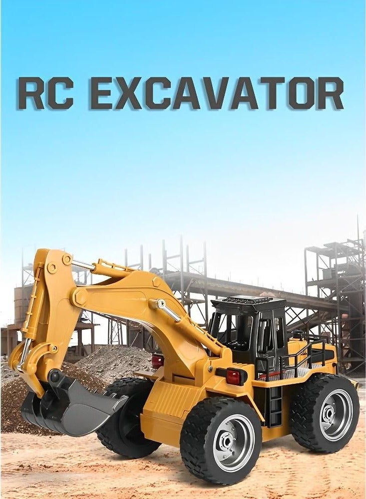 Kids Remote Control Excavator RC Truck Alloy Tractor Controlled Car RC Toy