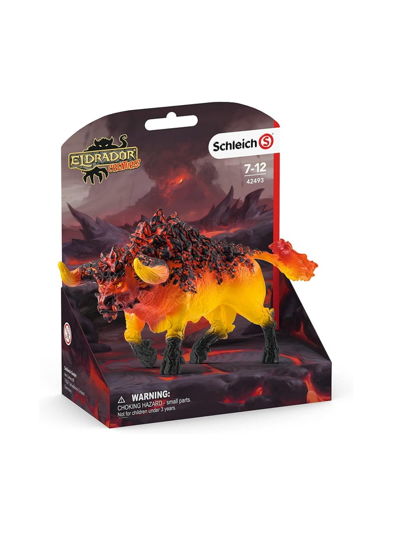 Schleich Fire Bull Toy Figure