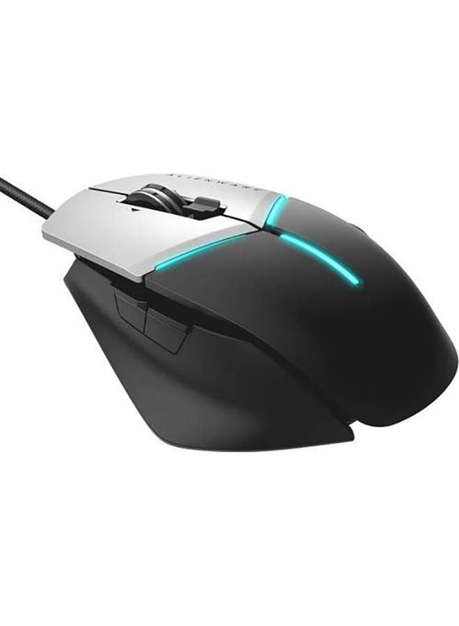 Alienware Elite Gaming Mouse AW-959 with 12,000 DPI Pixart Optical Sensor Featuring Redesigned Side Wings for Improved Grip and Alienfx with RGB Lighting