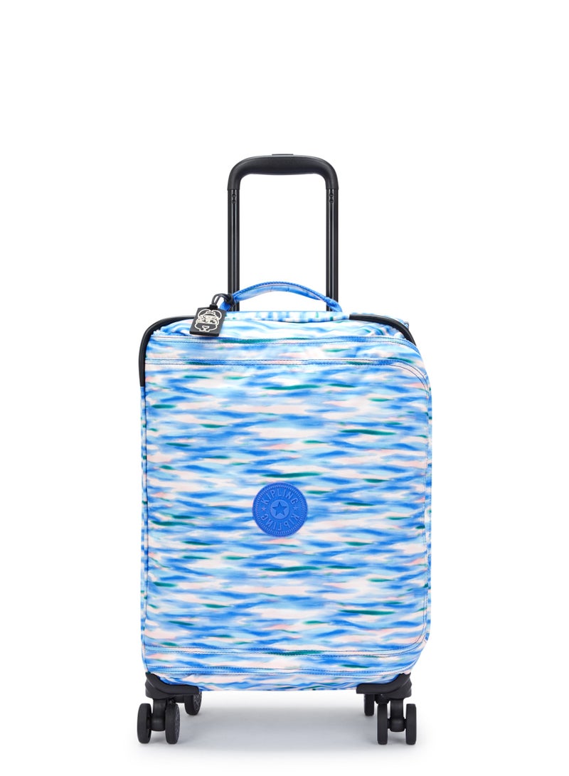 KIPLING-Spontaneous S-Small cabin size wheeled luggage-Diluted Blue