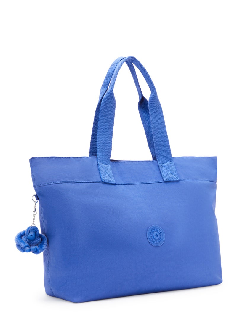 KIPLING-Colissa-Large Tote with Laptop Compartment-Havana Blue