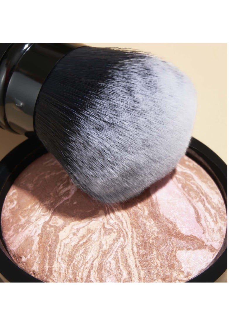 LAURA GELLER NEW YORK Retractable Airbrush Kabuki Brush for All Face Makeup & Foundation for Liquid, Cream and Powder Face Makeup With Aluminum Handle