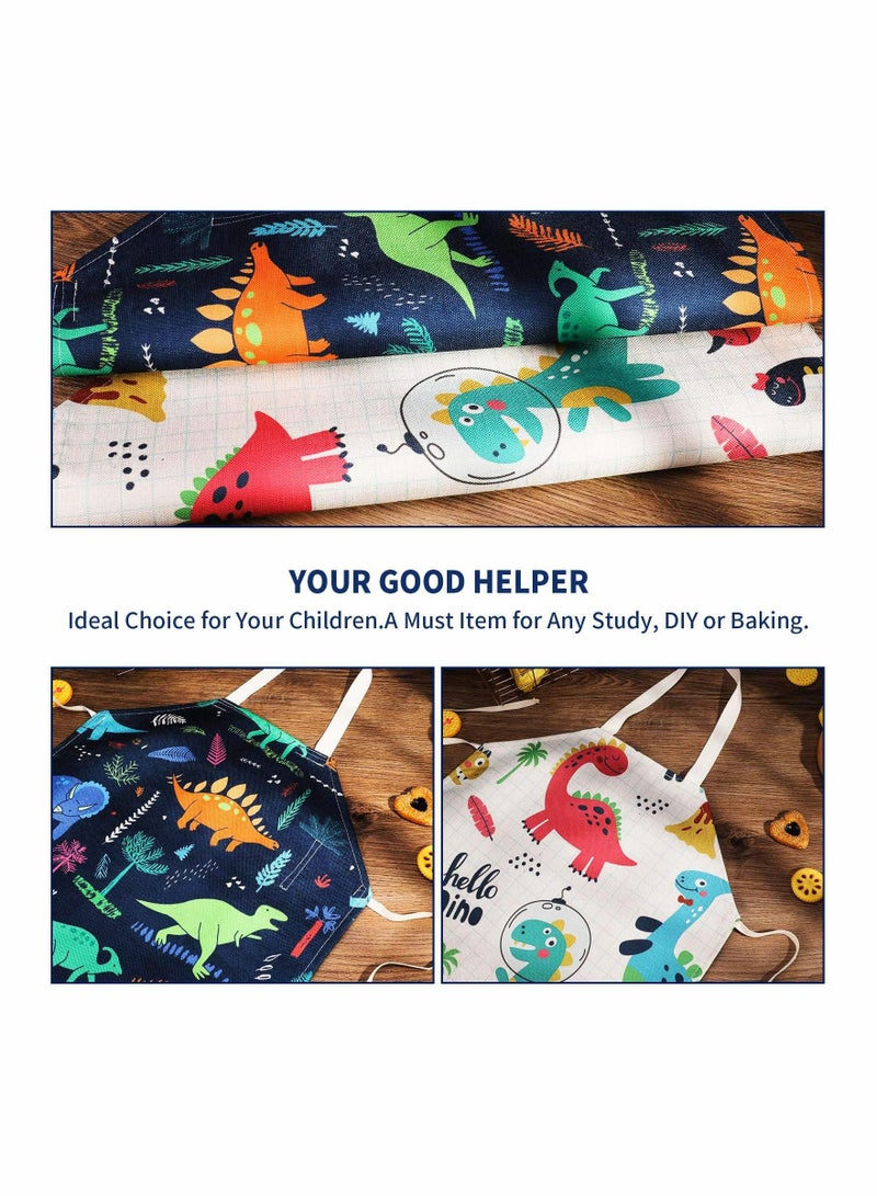 2 Pcs Kids Aprons Chef Apron Baking