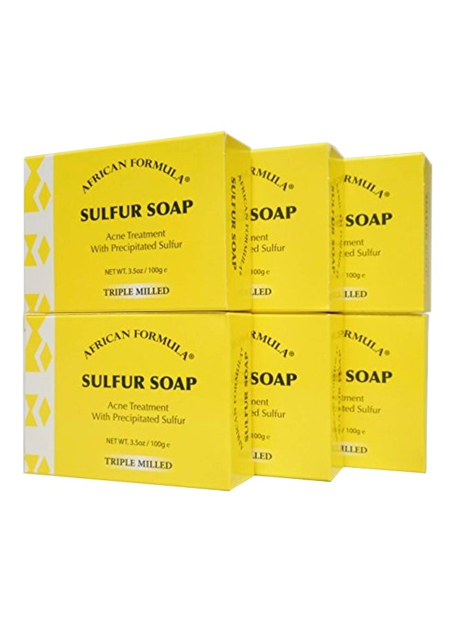 6-Piece Treatment Facial Sulfur Soap