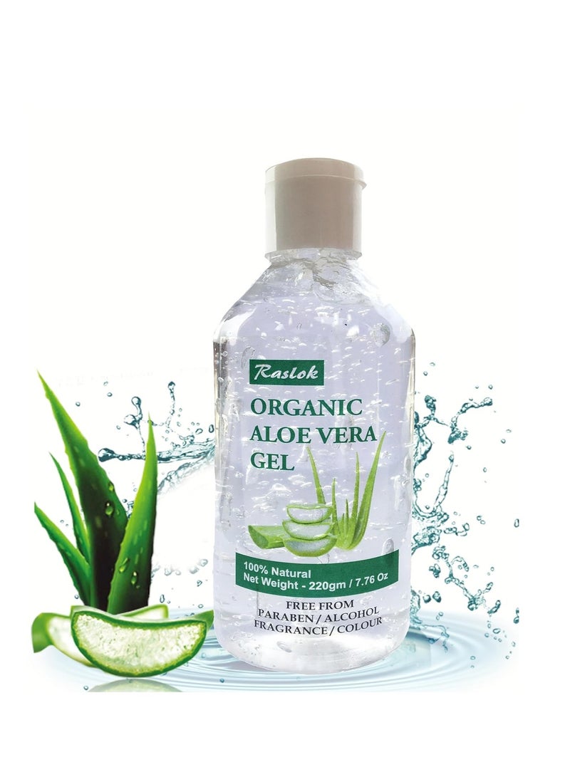 Aloe Vera Gel | 100% Pure Natural Aloe Gel For Moisturizing Face Skin & Hair Care,Durable Moisturizing Hydrating Soothing, Non-Sticky (7.76 OZ)