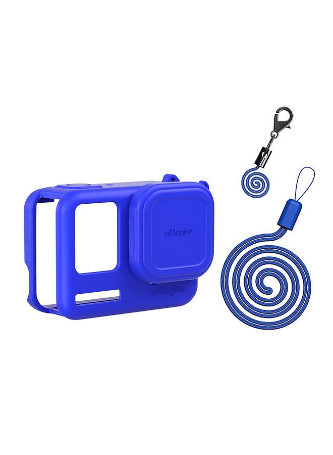 AC19 Silicone Camera Protectiv Kit Camera Protector Case + Lense Cover + 2 Straps Compatible with Insta 360 Ace Pro Camera