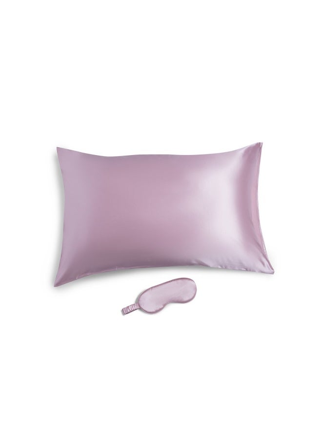 Luxury Silk Pillow Case Travel Set - Pink