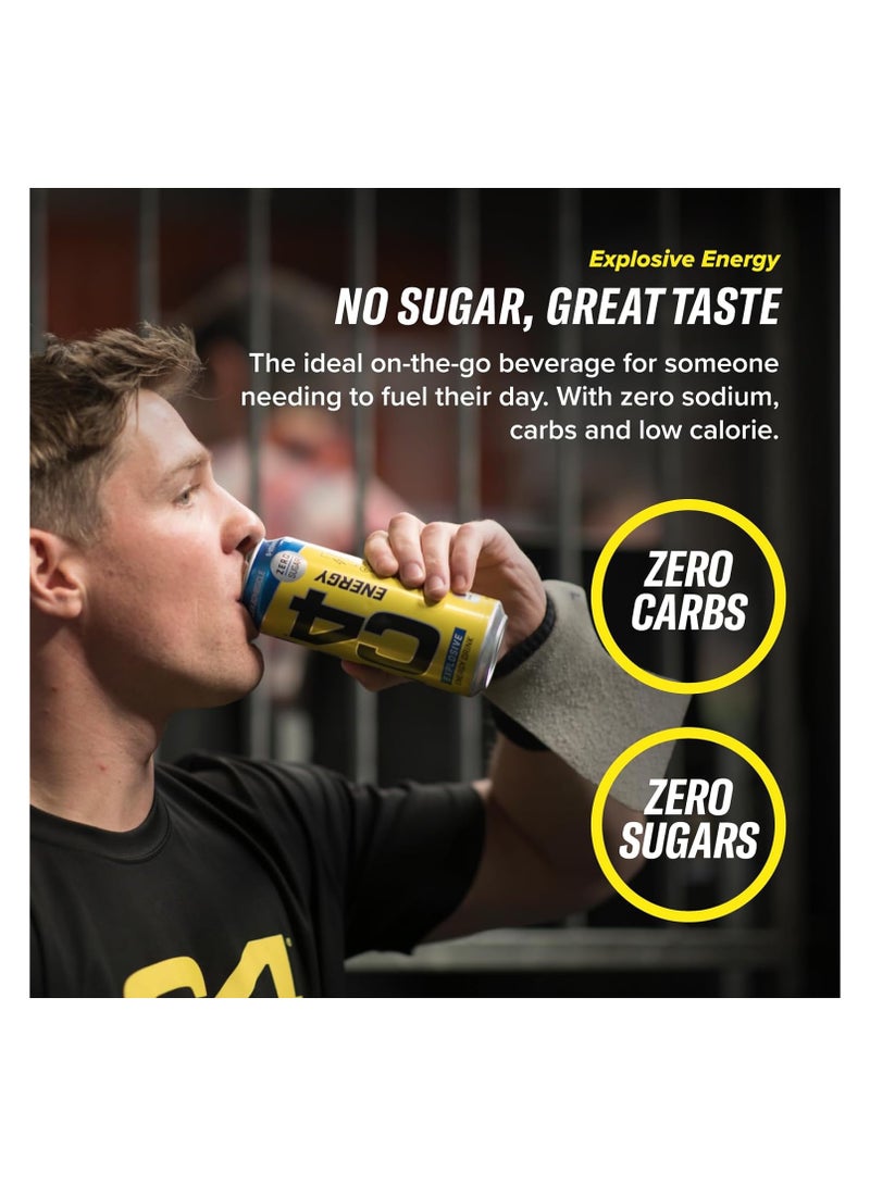 C4 Performance Energy Carbonated RTD 12x500ml- Millions Strawberry