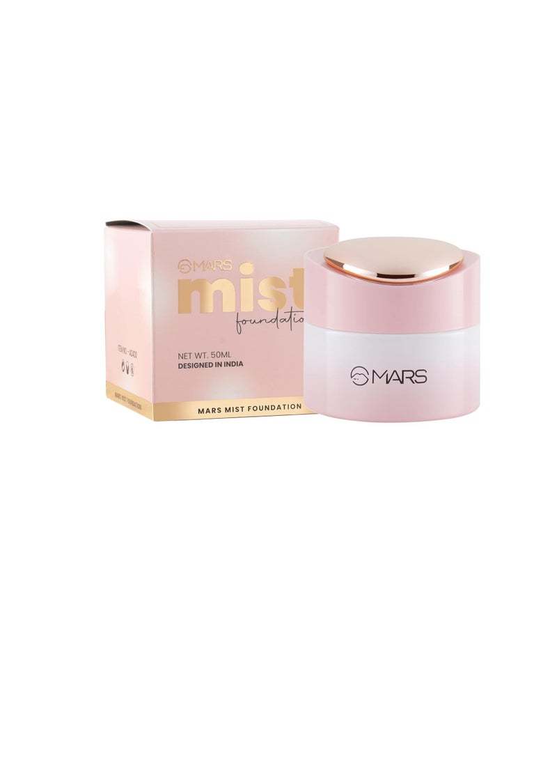 MARS Mist Cream Foundation 50ML  Natural Coverage For Daily Use  Available In A Variety Of Undertones  Matte Finish  Moisturizing  Lightweight Foundation  Shade 03