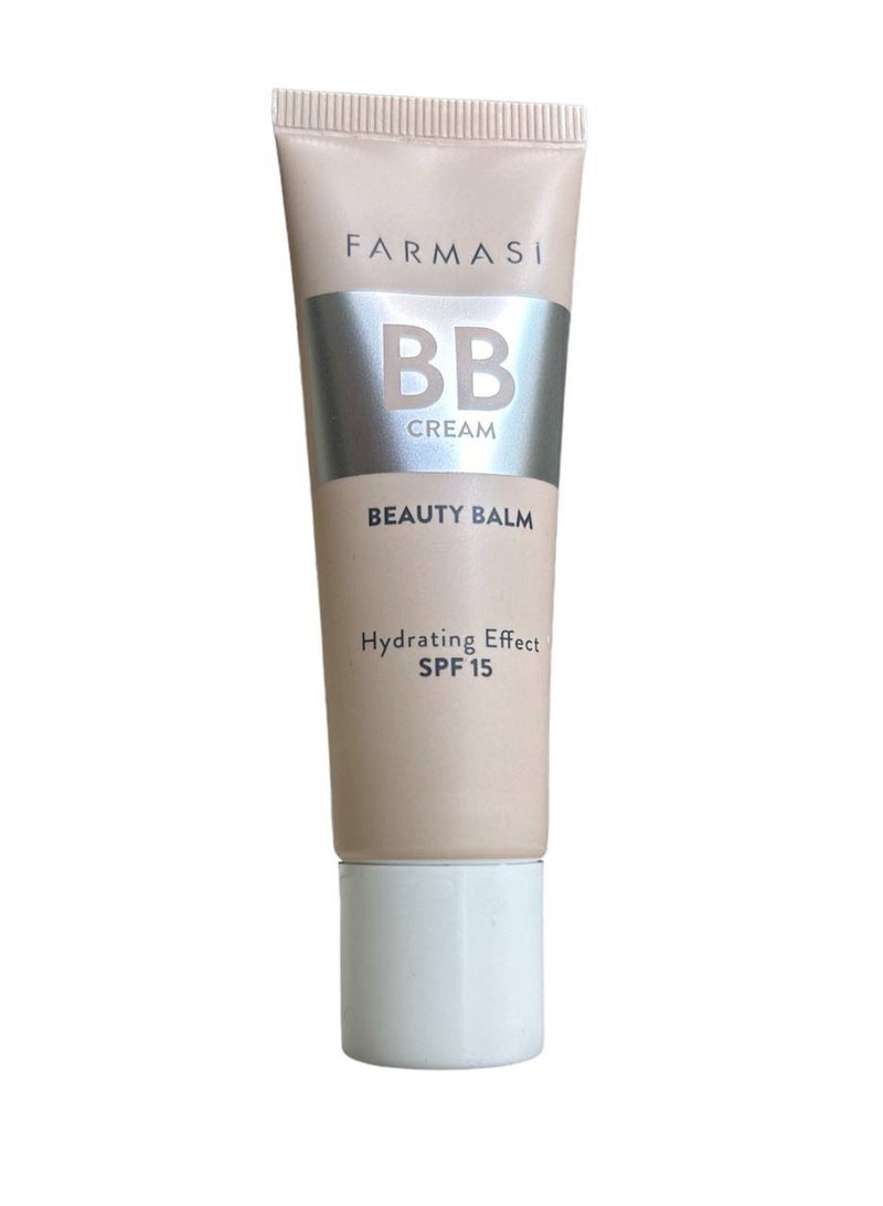 FARMASI Makeup BB Cream Beauty Balm, Full Coverage Foundation, Hydrating, Concealing, Sun Protection Formula,Moisturizer BB Face Cream with Spf 15 for All Skin Type,1 Fl oz (04 MEDIUM TO TAN, 30 ml)