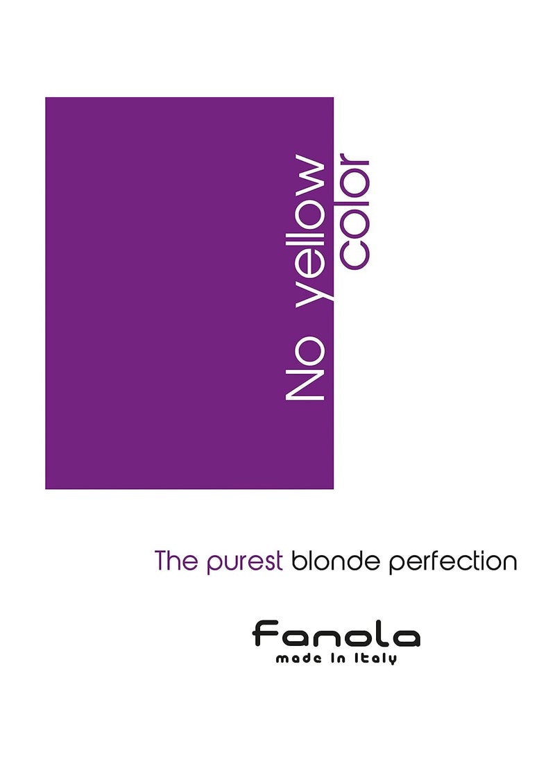 Fanola Color Depositing Purple Shampoo Toner 11.8 oz for Blonde, Silver, Gray - Anti Brass Remove Yellow Tones & Brassiness from Highlighted,Bleached Hair