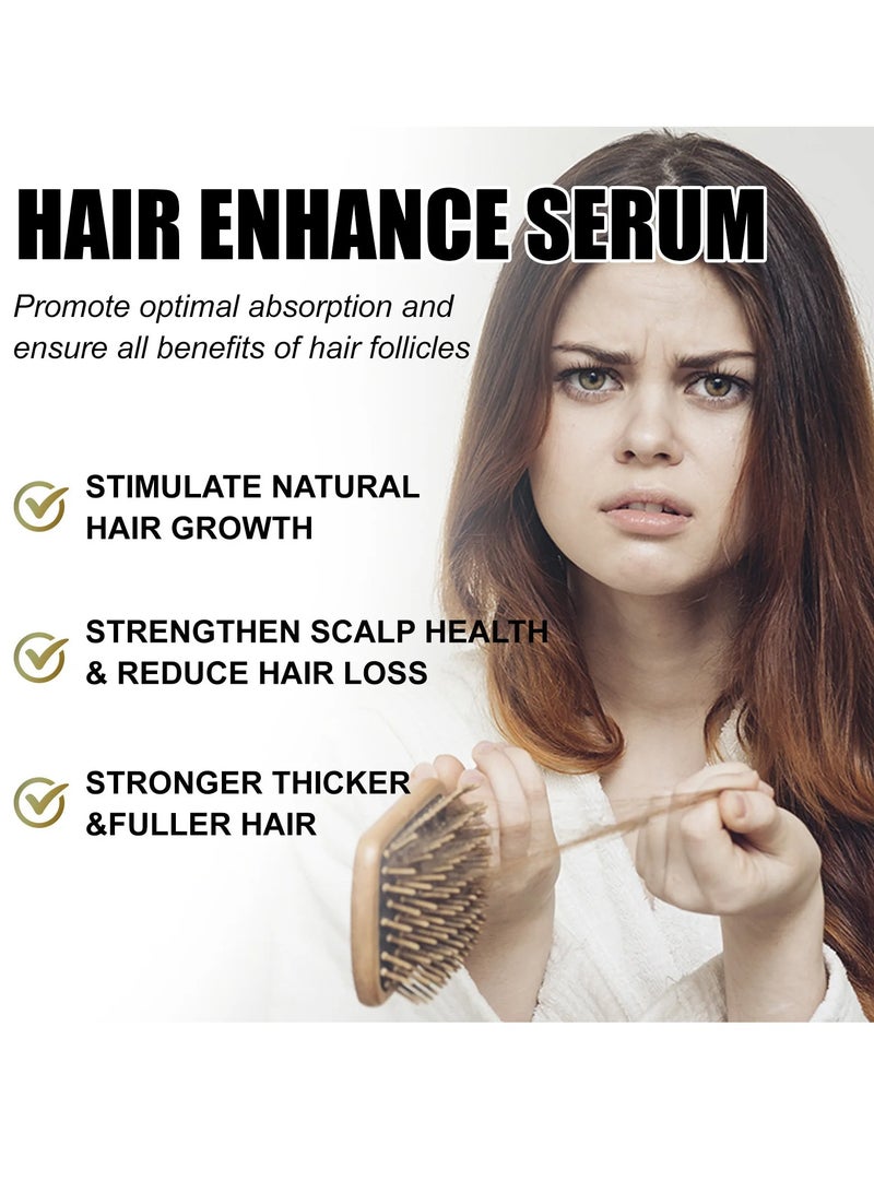 Hair Thickening Serum, Natural Ingredients Hair Growth Oil, Nourishing Hair Growth Scalp Treatment Oil,  Anti Hair Loss Hair Treatment Essence For Thinning And Damaged Hair