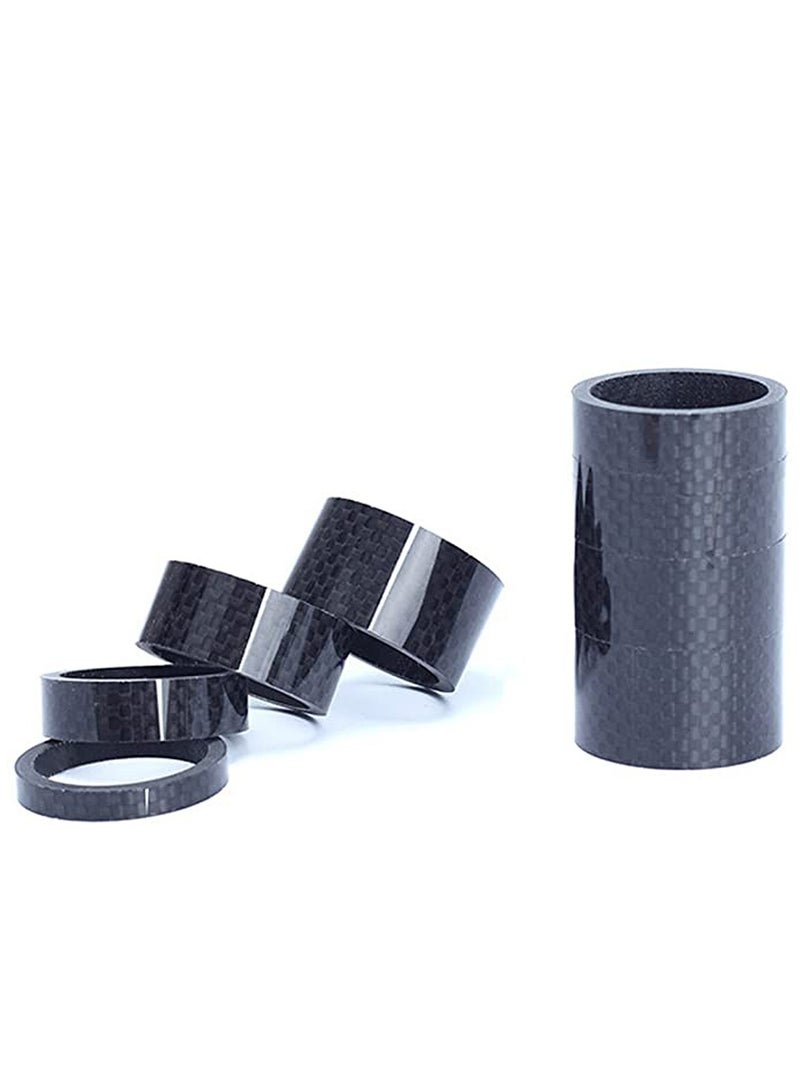 4 Pcs Bike Headset Spacer Washer Full Carbon Fiber Bicycle Stem Headset Spacer Fit 1 1/8-Inch Bike