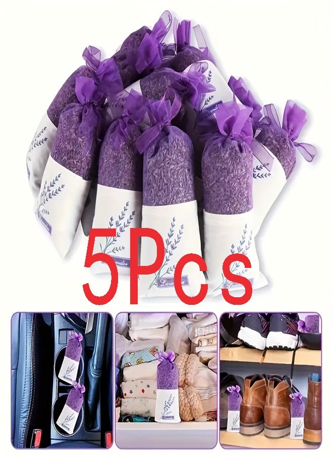 5 packs, lavender sachet sachet sachet fragrance sachet car carrying wardrobe shoe cabinet mosquito repellent and mold proof wardrobe aromatherapy bag