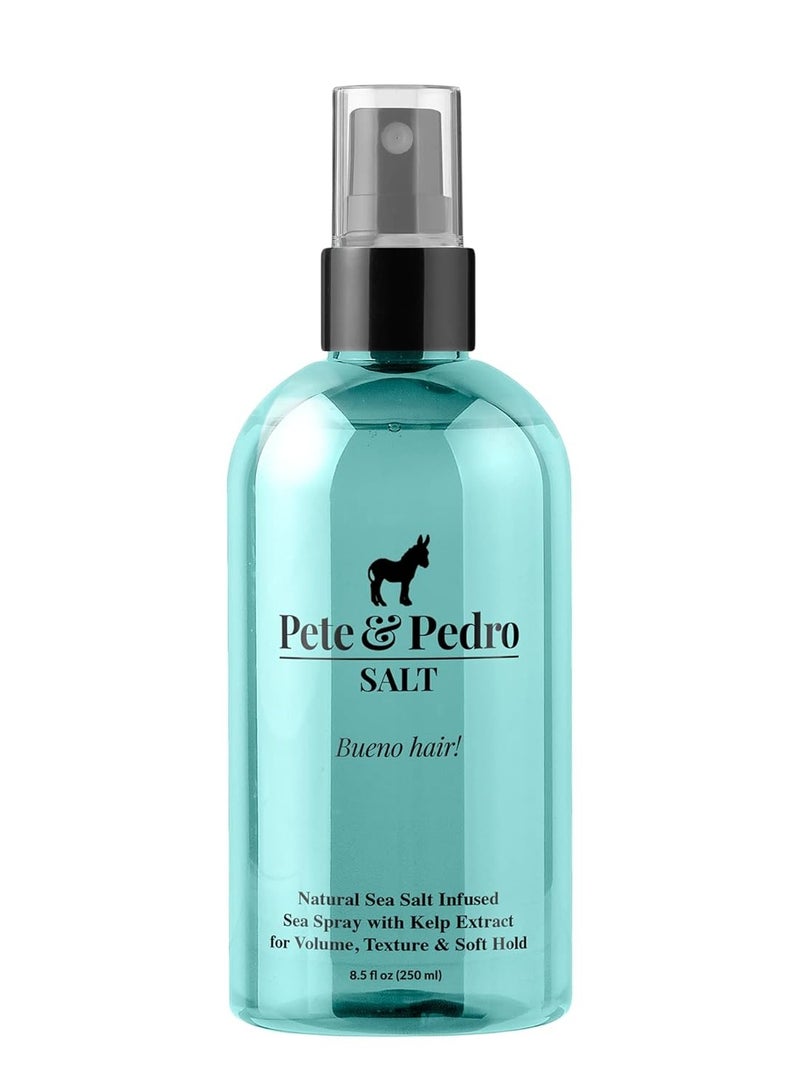 Pete & Pedro SALT - Natural Sea Salt Spray for Hair Men & Women, Adds Instant Volume, Texture, Thickness, & Soft Hold | Texturizing & Thickening | As Seen on Shark Tank, 8.5 oz.
