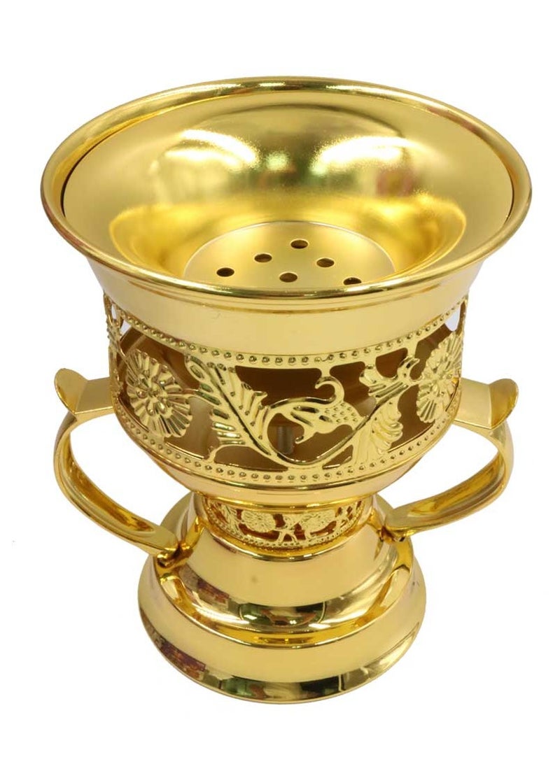 High Quality Electric Mabkhara Bakhoor Oud Incense Burner Gold