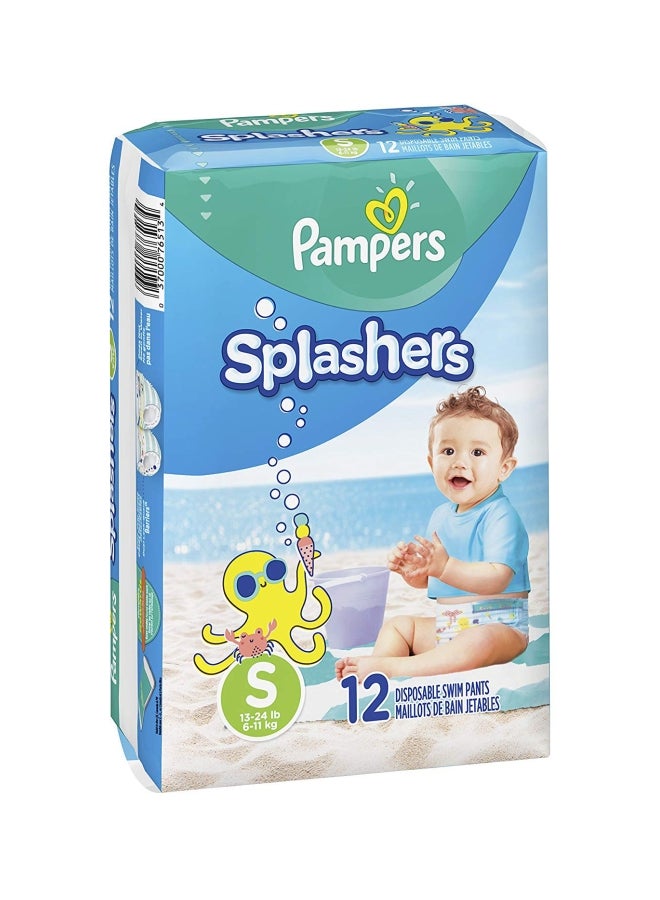 - Splashers Disposable Swim Diapers, Size S (6-11 Kg), 12 Count