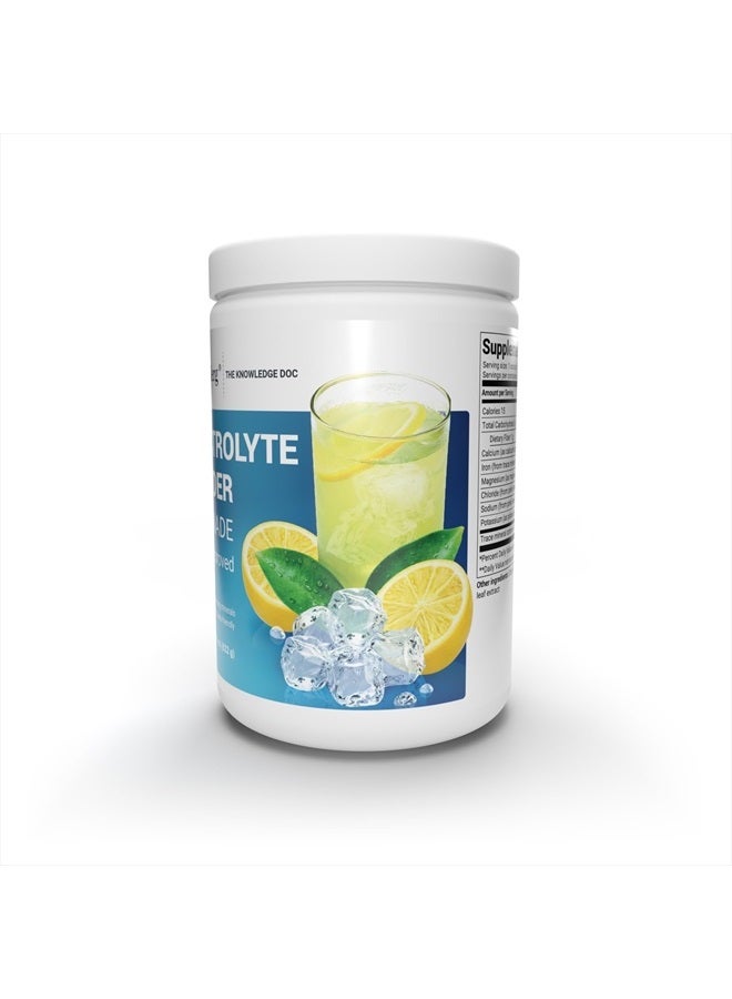 Zero Sugar Hydration Keto Electrolyte Powder - Enhanced With 1,000mg Potassium And Real Pink Himalayan Salt - Lemonade Flavor Hydration Drink Mix Supplement - 100 Servings
