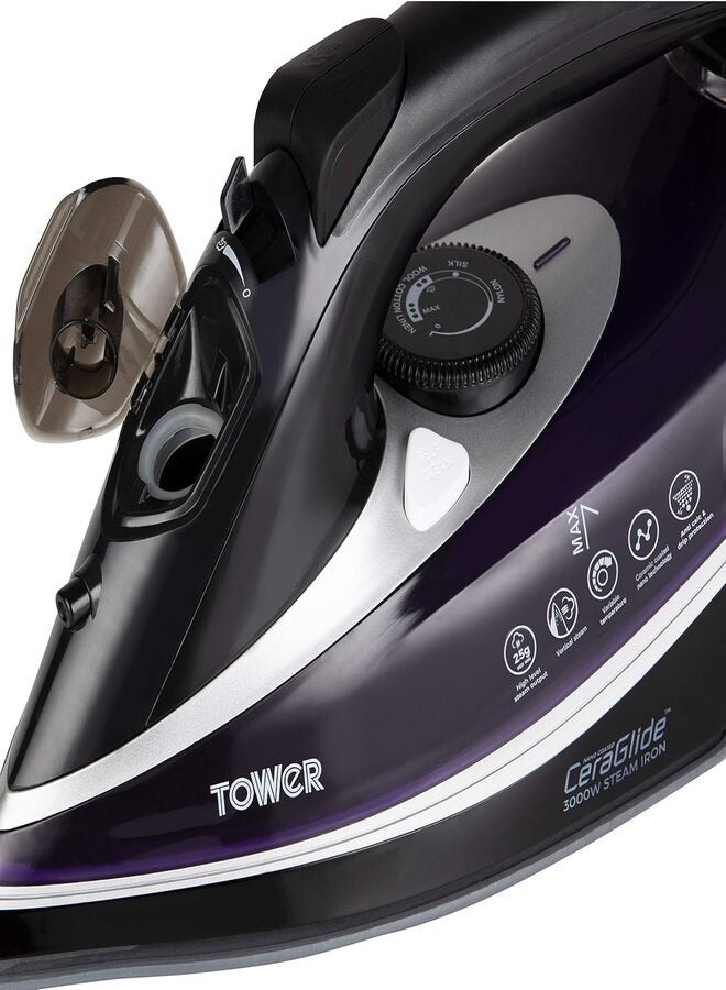 Steam Iron CeraGlide Ultra-Speed with Variable Steam Function, and Self-Cleaning.